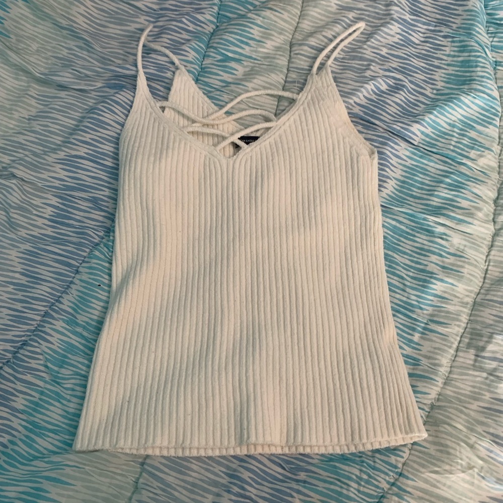White tank top. From American Eagle.